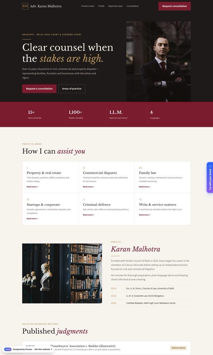 Lawyers & Law Firms website design