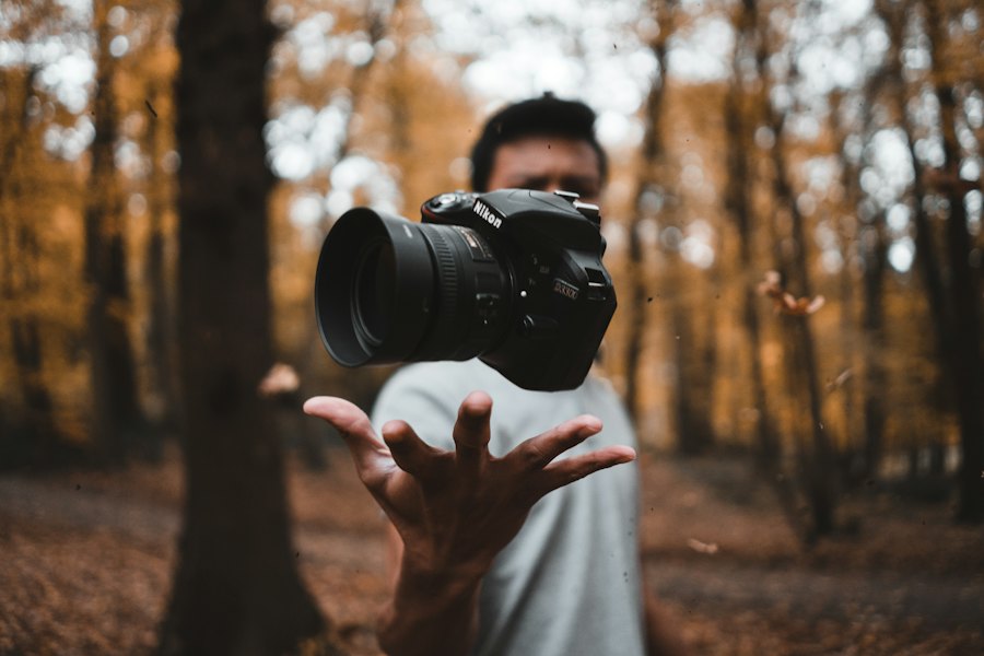 Aman with camera